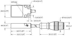 BI8U-Q08-AP6X2-0.2-RS4T/S1589 Part Image. Manufactured by Turck.