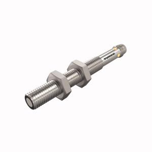 Turck RU10L-M08-UP8X-V1141 Ultrasonic Sensor, Retroreflective Sensor, Max. range 100 mm, Smooth sonic transducer face, Cylindrical housing M08, potted, Connection via M8 × 1 male connector, Teach range adjustable via connection cable, Blind zone: 2 cm, Range: 10 cm, Resolution: 0.2 mm, Aperture angle of sonic cone: ±9 °, 1x switching output, PNP, Teachable settings, NO/NC programmable, IO-Link