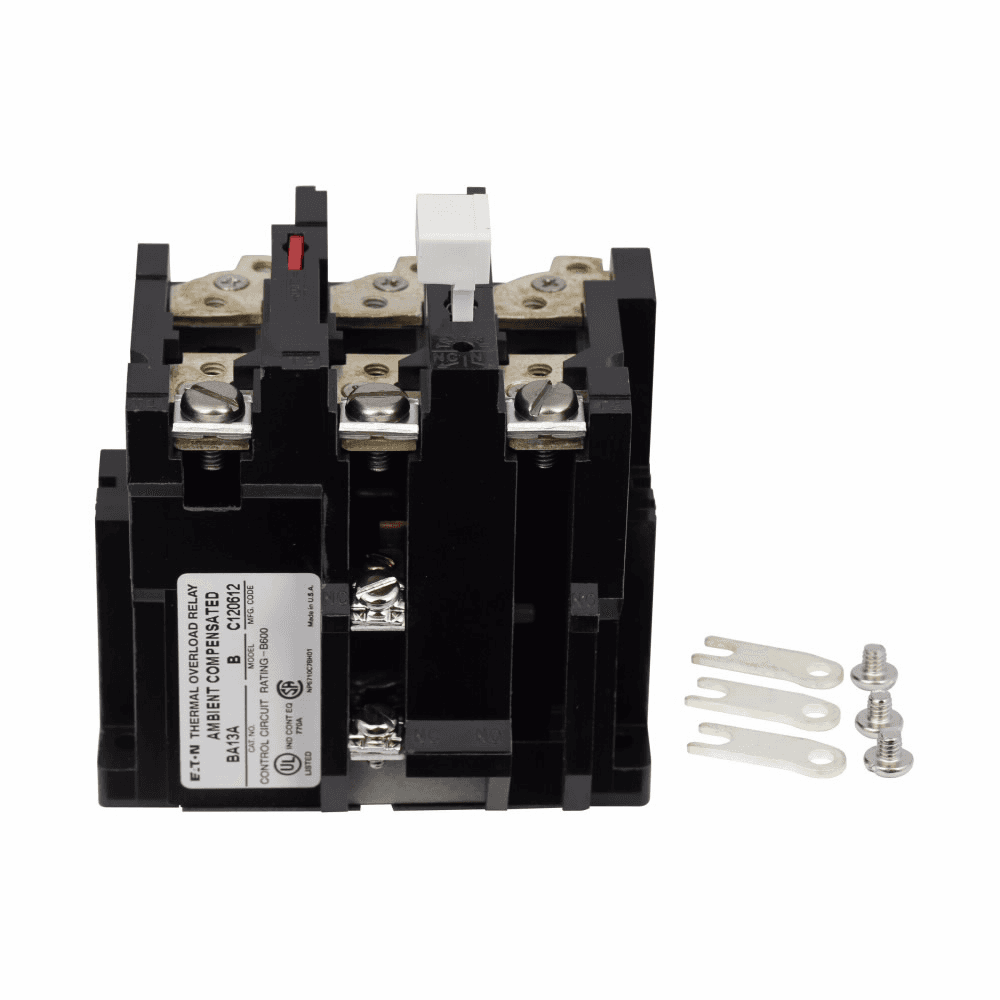 Eaton BA23JP BA23JP Eaton - NEMA A200 Thermal Overload Relay, Three-pole, Panel mounted, NEMA , Thermal Type B, Class 20, 1NC Auxiliary Contact, Ambient Compensated , Full load range 26.3-45A