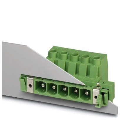 Phoenix Contact 1703506 Feed-through connector, nominal cross section: 16 mmÂ², color: green, nominal current: 76 A, rated voltage (III/2): 1000 V, contact surface: Silver, type of contact: Male connector, number of potentials: 7, number of rows: 1, number of positions: 7, numbe