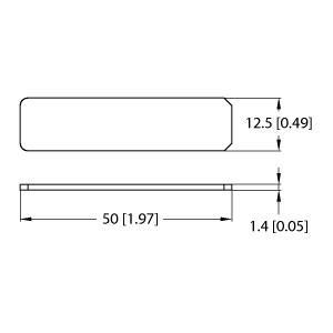 Turck TW902-928-L50-12.5-P-M-B40-900PCS UHF Tag, , EEPROM, memory 40 byte, TID serial number: 6 byte, For direct mounting on metal