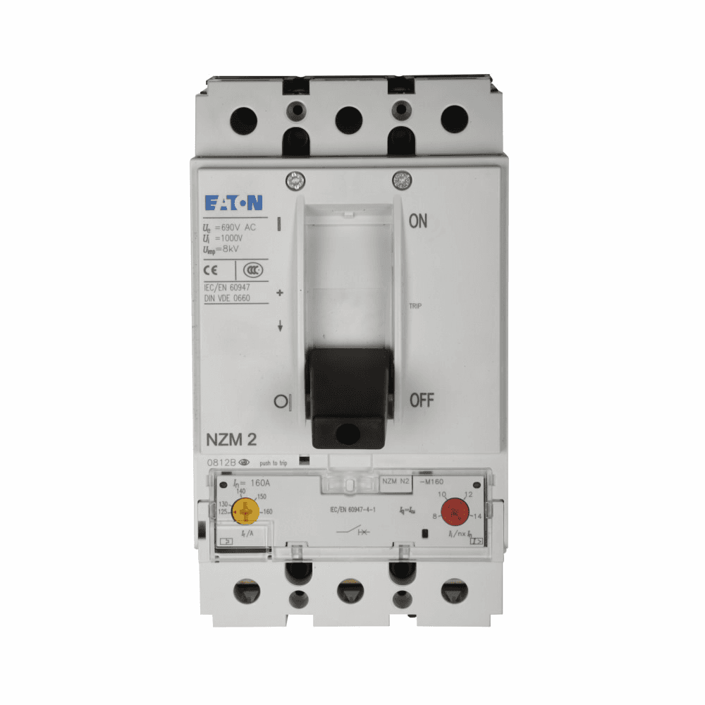 Eaton NZMN2-S125 NZMN2-S125 Eaton - Eaton Series NZM motor protection circuit breaker, NZM2-frame, NZMN2, Magnetic only trip, 1000-1750A delayed, Three-pole, 125A, 690 Vac, 750 Vdc, 50 kAIC, Motor protection without overload release, Screw, 37 kW at 230 Vac, 55 kW at 400 Vac