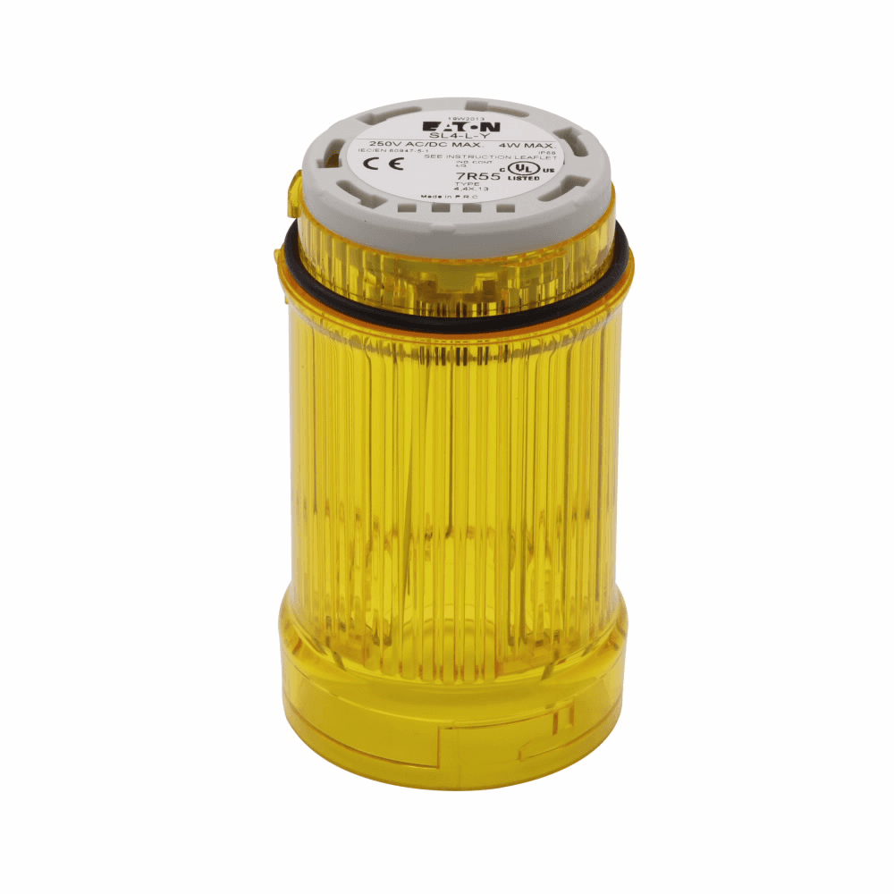 Eaton SL4-BL24-Y SL4-BL24-Y Eaton - Eaton Light Module, SL4, 40 mm, Flashing LED, 24 Vac/Vdc, Yellow, 2 Hz, (1), UL type 4, 4X, 13 , IP66