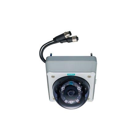 Moxa VPORT P16-2MR42M EN50155, day & night, IR, 1080P IP Camera, 4.2 mm lens, PoE, M12 connector, -25 to 55°C operating temperature