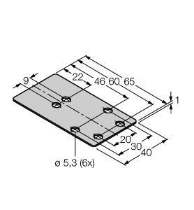 Turck MF-CK40-1S Accessories, protective frame, , Protective frame (one-side)