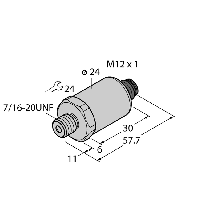 PT2000PSIG-2005-U3-H1143/X Part Image. Manufactured by Turck.