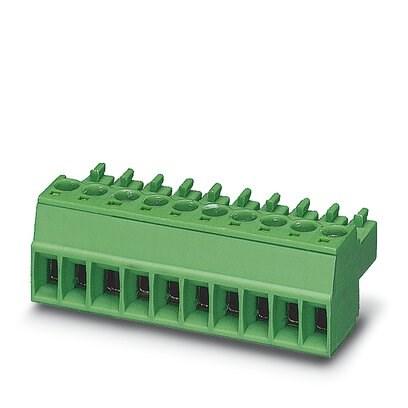 Phoenix Contact 1840735 PCB connector, nominal cross section: 1.5 mmÂ², color: green, nominal current: 8 A, rated voltage (III/2): 160 V, contact surface: Tin, type of contact: Female connector, number of potentials: 2, number of rows: 1, number of positions: 2, number of connec