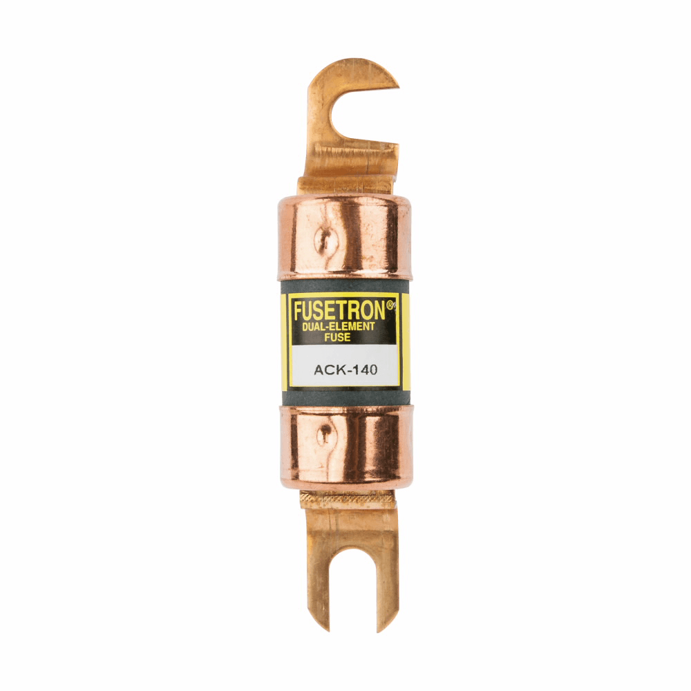 Cooper Bussmann ACK-150 ACK-150 Cooper Bussmann - Eaton Bussmann Series ACK Fuse, Lift Truck & Battery Charger Fuse, Time delay, 150A, 72 Vdc, 100s at 200%, 35s 300%, 13s at 500% response time, Stud mounting, 1.062 in diameter, One-time use fuse type, Copper terminal material