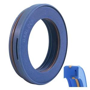 Garlock 29519-0863 Bearing Isolator; 2" Shaft Size; 2.743" Bore; 0.642" Width; Glass Filled PTFE Stator/Rotor Material; FDA Compliant FKM O-Ring Material; -22 to 400 Degree F Temperature; ISO-GARD Style Name