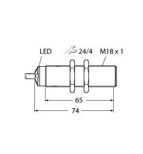 RU50U-S18-LI8X Part Image. Manufactured by Turck.