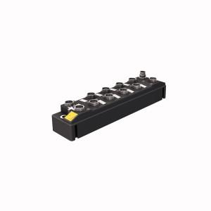 Turck TBEN-S1-8DOP Compact Multiprotocol I/O Module for Ethernet, 8 Digital PNP 2 A Outputs, , PROFINET device, EtherNet/IP device or Modbus TCP slave, Integrated Ethernet switch, Supports 10 Mbps / 100 Mbps, 2x M8, 4-pin, Ethernet fieldbus connection, Glass fiber reinforced housing, Shock and vibration tested, Fully potted module electronics, Protection classes IP65, IP67, IP69K, 4-pin M8 male connector for power supply, Galvanically isolated voltage groups, ATEX Zone 2/22, Max. 2 A per output, Output diagnostics