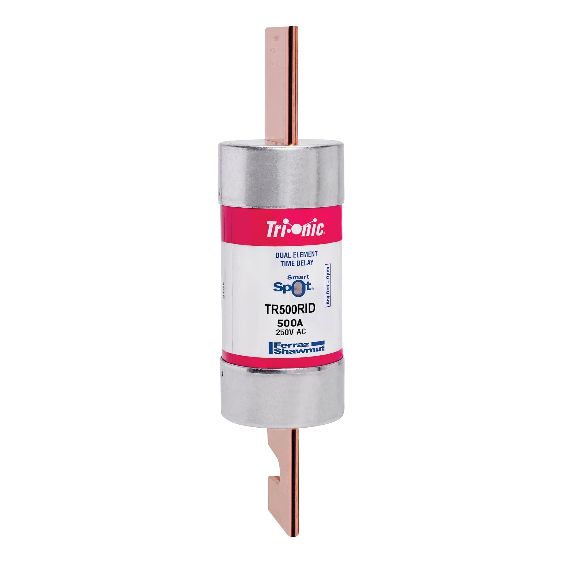 Mersen TR500RID TR500RID Mersen - Fuse TR-R - Class RK5 - Time-Delay 250VAC 160VDC 500A Blade SmartSpot® Tri-Onic®