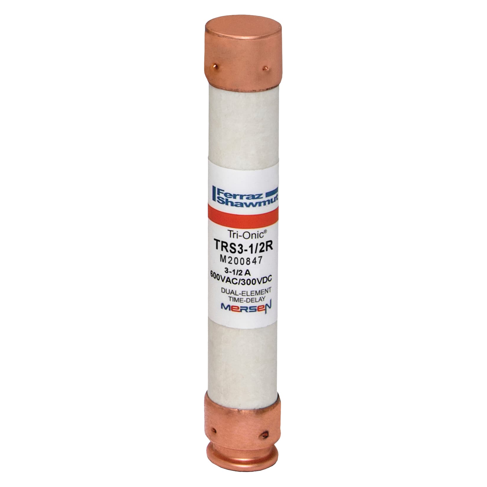 Mersen TRS3-1/2R TRS3-1/2R Mersen - Fuse TRS-R - Class RK5 - Time-Delay 600VAC 600VDC 3.5A Ferrule Tri-Onic®