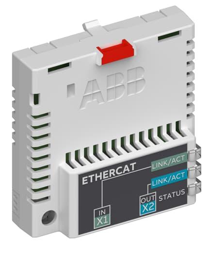 ABB Control FECA-01 The F-series FECA-01 adapter module supports the CANopen® DSP 402 (Device Profile Drives and Motion Control) profile or the ABB drives profile. The FECA- 01 implements the EtherCAT® state machine, four sync manager channels to control the access to the ap