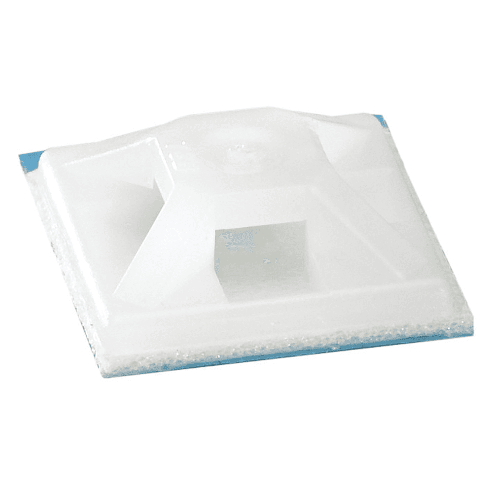 ABB Control TC150X150AL TC150X150AL ABB Control - Four-Way Mounting Base, Natural Nylon 6.6 for Temperatures up to 65 Degrees Celsius (149 F), Length of 38.1mm (1.5 Inches), Width of 38.1mm (1.5 Inches), Height of 7.4mm (0.290 Inches), Self-Adhesive/Screw Mounting Method, #8 Screw, Mounting Hole Size of 4.3mm (0.169 Inches), 50 Pack