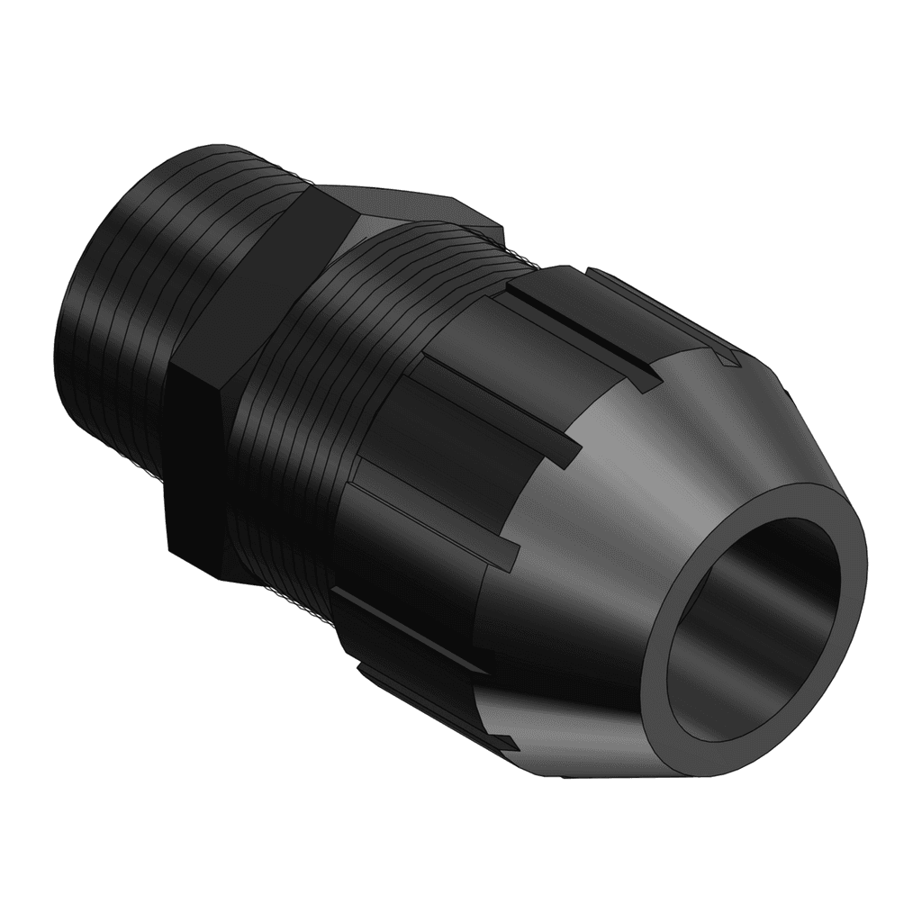 ABB Control 2678 2678 ABB Control - Liquidtight Cord Connector, 1 Inch, Straight, Cord Range 0.870 to 1.020 Inch, Meets Coast Guard CG293, Nylon, Black