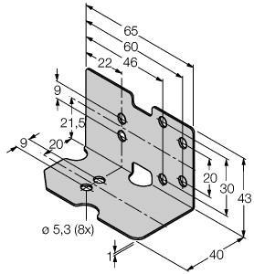 Turck MF-CK40-2S Accessories, protective frame, , Protective frame (L-profile)