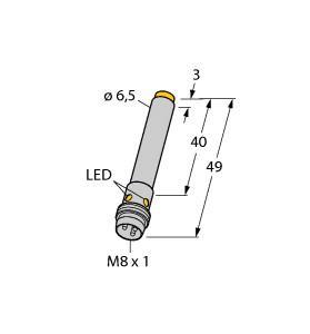 NI6U-EH6.5-AP6X-V1131 Part Image. Manufactured by Turck.