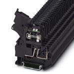 Phoenix Contact 3036547 Lever-type fuse terminal block, black, for 5 x 20 mm G fuse inserts, with LED for 24 V AC/DC
