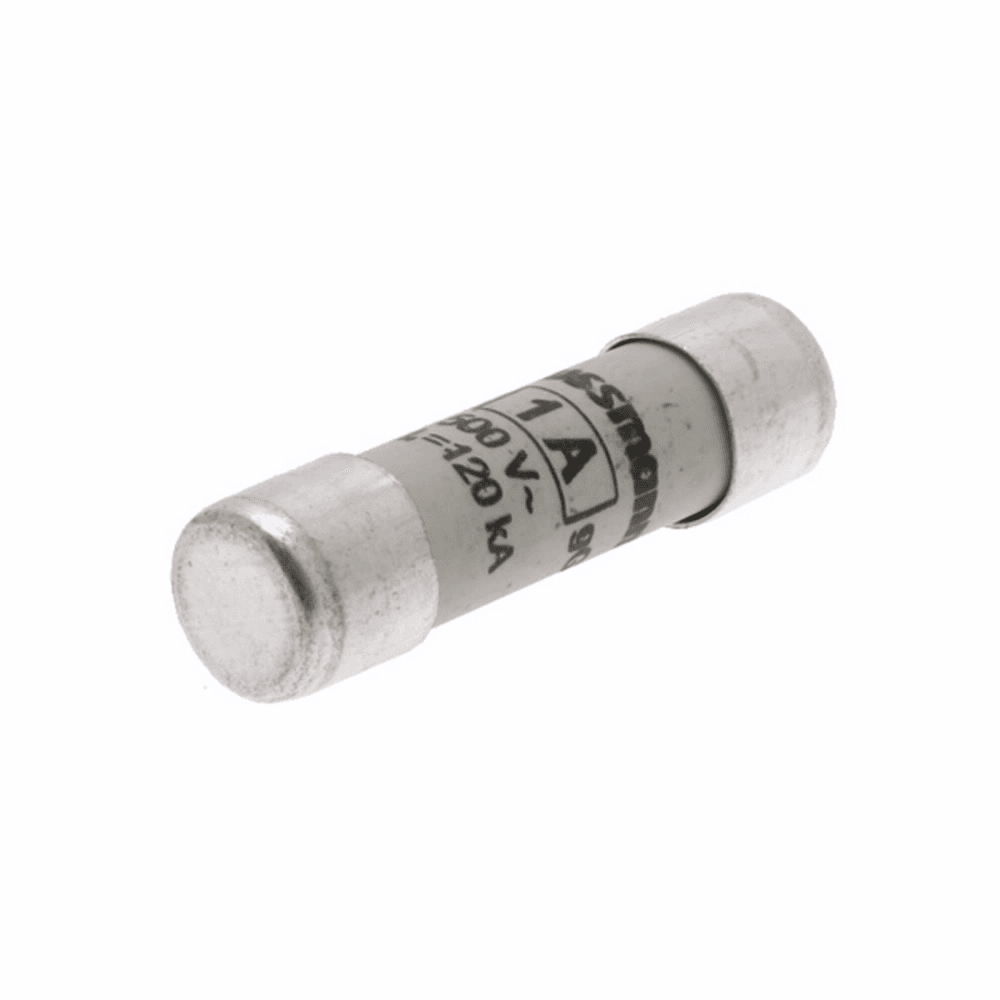 Cooper Bussmann C10G1 C10G1 Cooper Bussmann - Eaton Bussmann series low voltage cylindrical fuse, 500V, 1A, CHM fuse holder, fuse, Ferrule end X ferrule end, Class C gL/gG, Cylindrical, Ceramic body, Silver-plated copper endcap