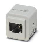 Phoenix Contact 1077120 Contact insert, number of positions: RJ45, size: D7, type : RJ45, Pin, 50 V, 1 A, application: Data, with adapter for patch cables