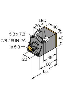 NI35U-CK40-ADZ30X2-B1131 Part Image. Manufactured by Turck.