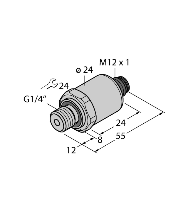 PT1V-1004-U3-H1143 Part Image. Manufactured by Turck.