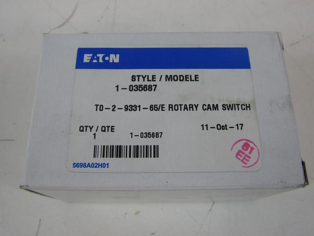 T0-2-9331-65/E Part Image. Manufactured by Eaton.