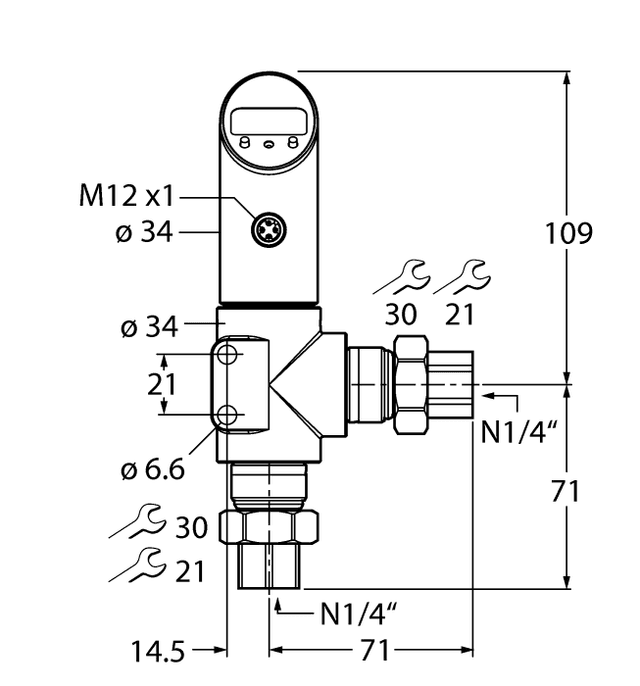 PS001D-502L-2UPN8X-H1141 Part Image. Manufactured by Turck.