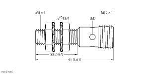 BI1.5-EG08K-AP6X-H1341 Part Image. Manufactured by Turck.