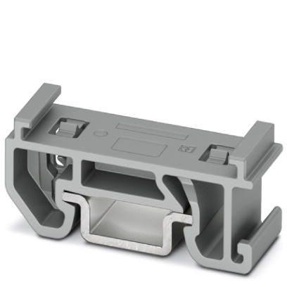 Phoenix Contact 3274059 DIN rail adapter, with end stop function, length: 28.6 mm, width: 10.3 mm, height: 10.8 mm, color: gray