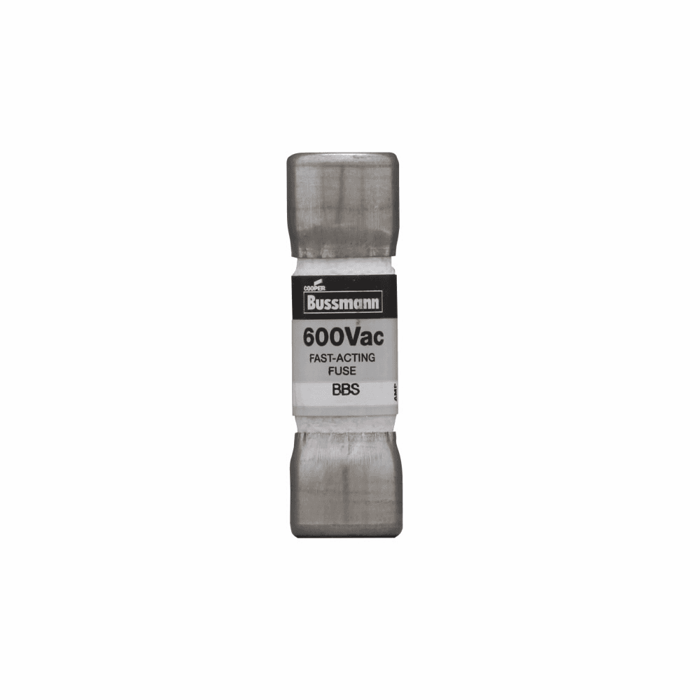 Cooper Bussmann BBS-6 BBS-6 Cooper Bussmann - Eaton Bussmann series BBS fuse, Fast acting Midget fuse, 6 A, Non-indicating, Ferrule end x ferrule end, 10 kAIC at 600 Vac, Nickel-plated brass endcaps, Standard, 600 V