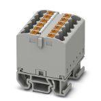 Phoenix Contact 3274122 Distribution block, Block with horizontal alignment, The blocks can be bridged with one another via the conductor shaft. For corresponding plug-in bridges, see accessories, nom. voltage: 690 V, nominal current: 24 A, connection method: Push-in connection,