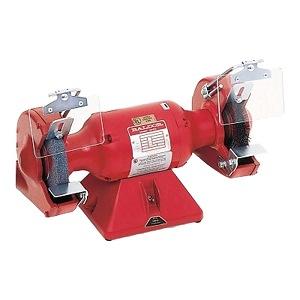 Baldor (ABB) 712R Bench Grinder; Big Red Grinder; 3.4A Nominal Current; 5/8" Nominal Arbor Diameter; Cast Iron Body Material; 8FT Cord Length; 60Hz Nominal Frequency; 36 and 60 Grit10.84" Nominal Height; Includes 36 and 60 Grit Wheel, Eye Shield; 20.08" Nominal Length; Sin