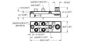 TB-4M8M-3P2-FS8 Part Image. Manufactured by Turck.