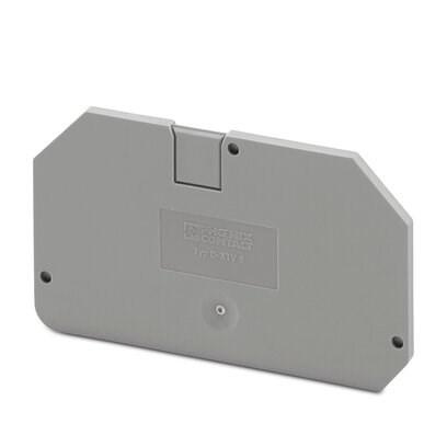 Phoenix Contact 1329515 End cover, length: 62.8 mm, width: 2.2 mm, height: 36 mm, color: gray
