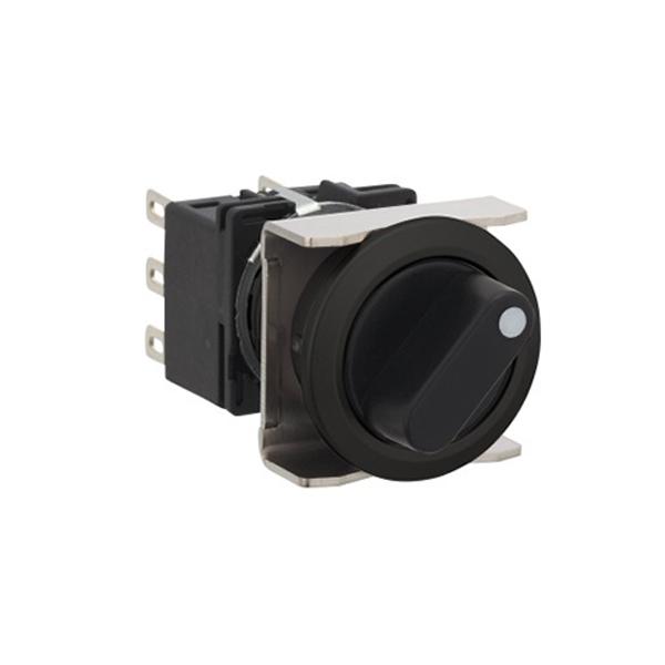 Idec LB6S-3T2V LB 16mm Selector SW DPDT, Sleek flush mount design,  Standard bezel with 16mm hole size also available,  Bright LED illumination,  27.9mm depth behind the panel,  3PDT contact block available,  5A contact ratings,  IP65 degree of protection,  Metallic or 