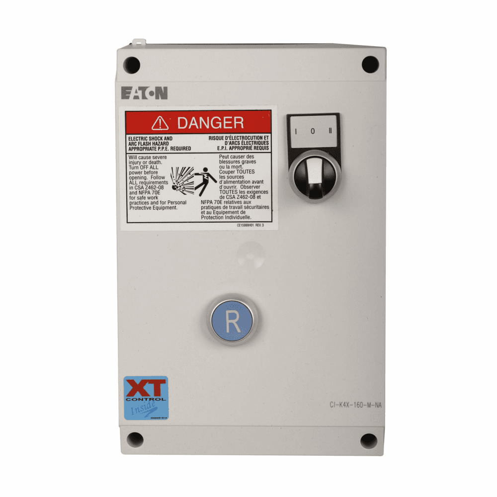 Eaton ECX09H5ATA ECX09H5ATA Eaton - Eaton XT IEC electronic motor starter, 120 V, NEMA 4X, Non-combination, 32 A, ON/OFF selector switch, RUN pilot light, Red, Non-reversing