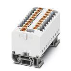 Phoenix Contact 3274222 Distribution block, Block with horizontal alignment and integrated supply, The blocks can be bridged with one another via the conductor shaft. For corresponding plug-in bridges, see accessories, nom. voltage: 690 V, nominal current: 24 A, connection metho