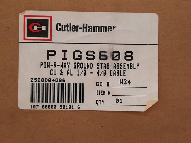 PIGS608 Part Image. Manufactured by Cutler-Hammer.