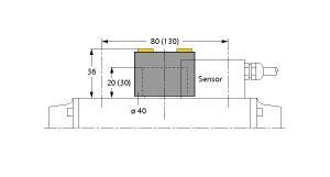 Turck BTS-DSU35-EU1 Accessories, Actuation kit (puck), , End position undamped, 1 button, Hole pattern on flange surface: 30 x 80 mm (30 x 130 mm), Connection shaft (shaft extension) height: 20 mm/Ø: max. 30 mm, Maximum slide ring diameter: 34 mm