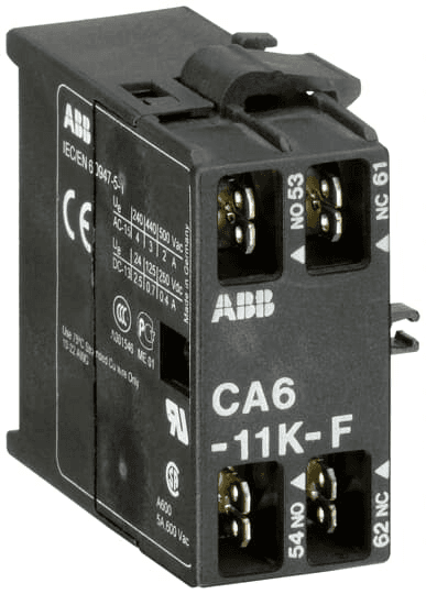 ABB Control CA6-11K-F CA6-11K-F ABB Control - AUX.CONTACT FOR M CONT.,SIDE MOUNT