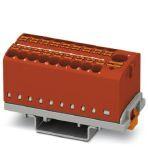 Phoenix Contact 3273114 Distribution block, Block with vertical alignment and integrated supply, The blocks can be bridged with one another via the conductor shaft. For corresponding plug-in bridges, see accessories, nom. voltage: 690 V, nominal current: 24 A, connection method: