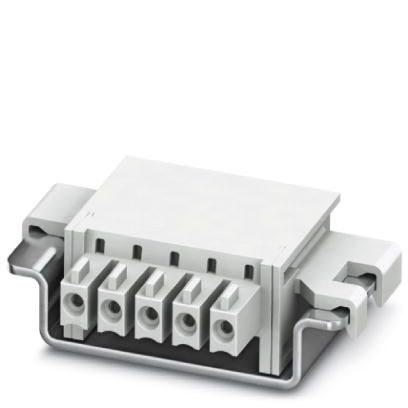 Phoenix Contact 2201756 DIN rail bus adapter for ME and ME-MAX, design width: 22.5 mm, 5 parallel positions, color: light gray (similar to RAL 7035)