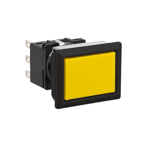 Idec LB8B-A1T1Y LB 16mm Pushbuttons SPDT Y, Sleek flush mount design,  Standard bezel with 16mm hole size also available,  Bright LED illumination,  27.9mm depth behind the panel,  3PDT contact block available,  5A contact ratings,  IP65 degree of protection,  Metallic o