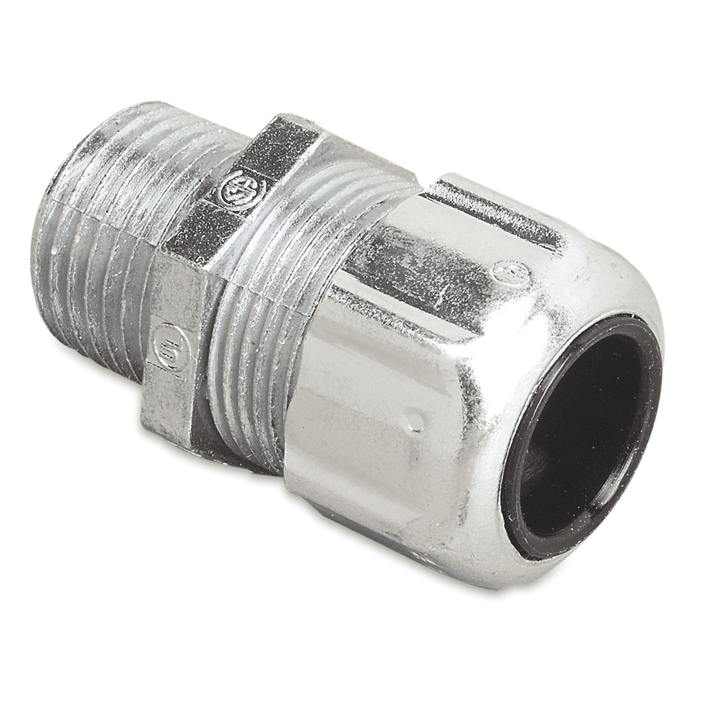 ABB Control 2921 2921 ABB Control - Liquidtight Strain Relief Connector, 1/2 Inch, Straight, Cord Range 0.310 to 0.560 Inch, Throat Diameter 9/16 Inch, Steel Body, Glandnut, and Grip, Rubber Bushing