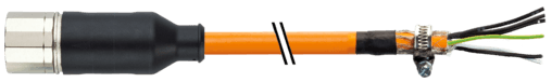 Murr Elektronik 7000-PS202-8614000 M23 servo cable, specification: 6FX5002-5DG01-1EA0