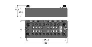 BLCDN-16M8LT-8XSG-P-8XSG-P Part Image. Manufactured by Turck.