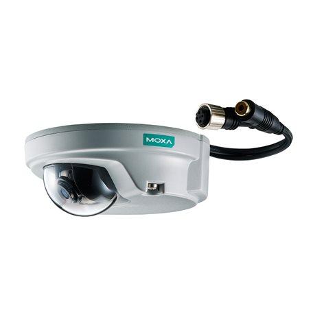 Moxa VPORT P06-1MP-M12-CAM36-T EN50155, HD, compact IP camera, M12 connector, 1 audio-in, PoE, 3.6 mm lens, -40 to 70°C operating temperature