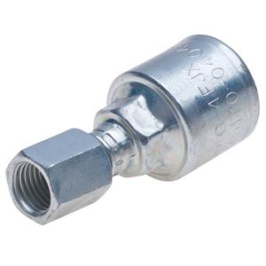 Gates G25170-1210 Tube Coupling; Straight; Series-G25; 3/4" X 7/8-14 Nominal; Hose X 37 Deg Female JIC Flare Swivel; 27MM Stem; 27MM Nut Hex; 4.8" LG; Carbon Steel; Domestic